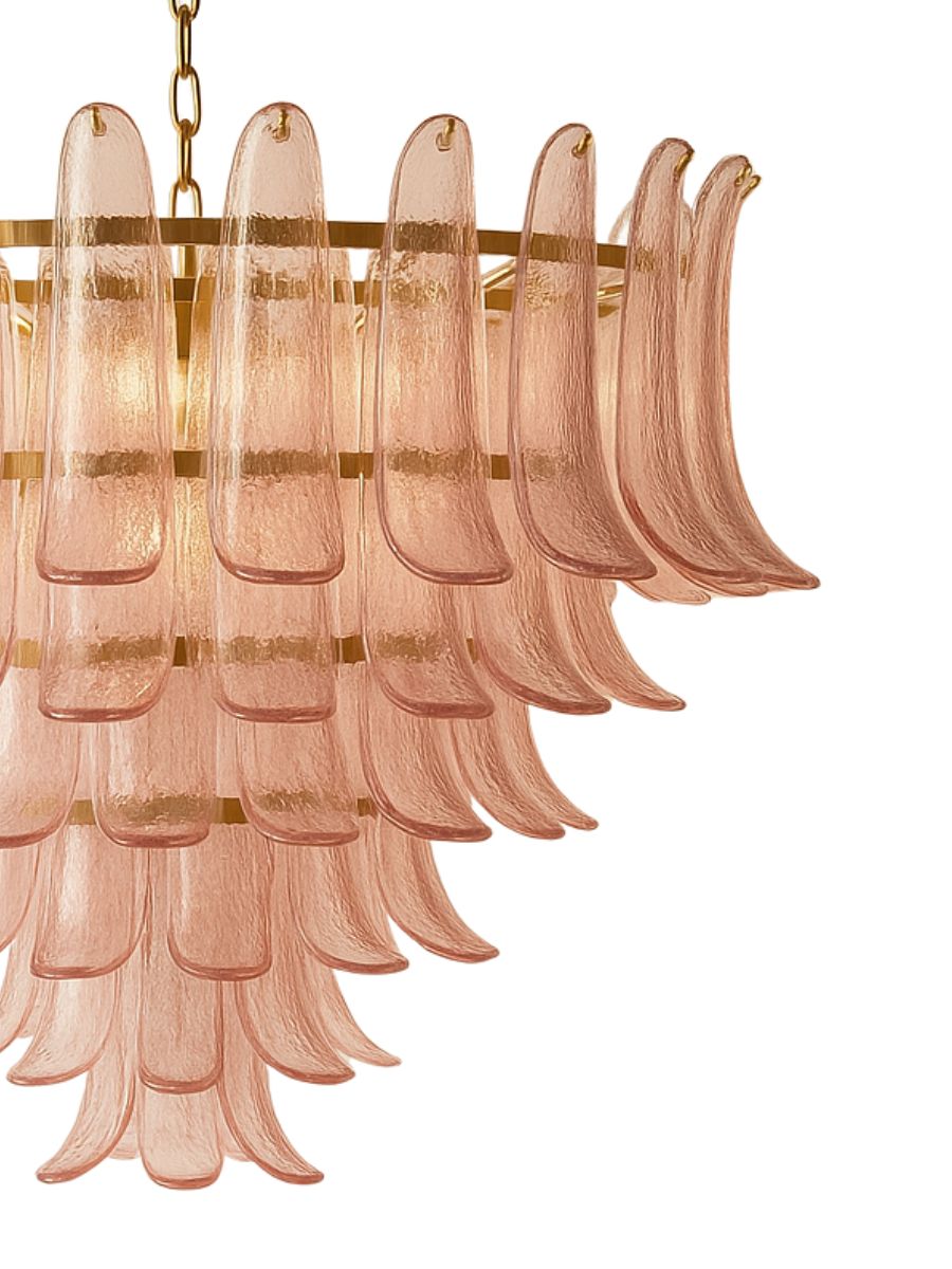 Blush Verde Aura Chandelier