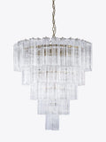Forma 5-Layer Clear Glass Chandelier