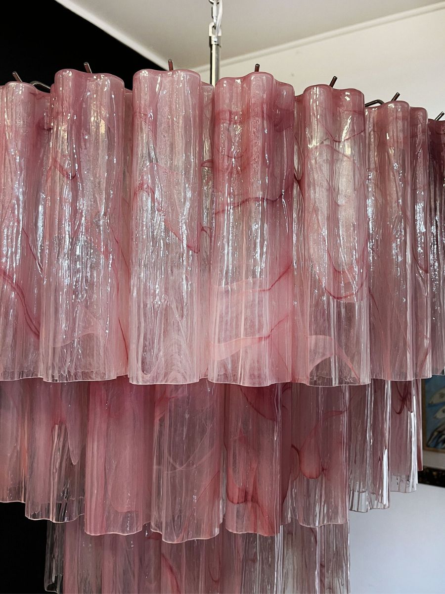 Pink Alabaster Forma 78 Chandelier