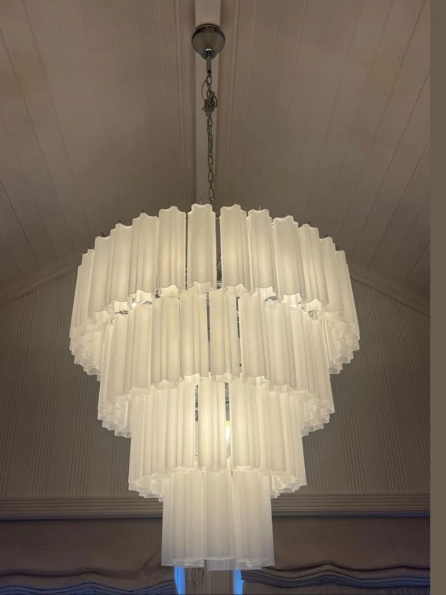 White Forma 78 Chandelier