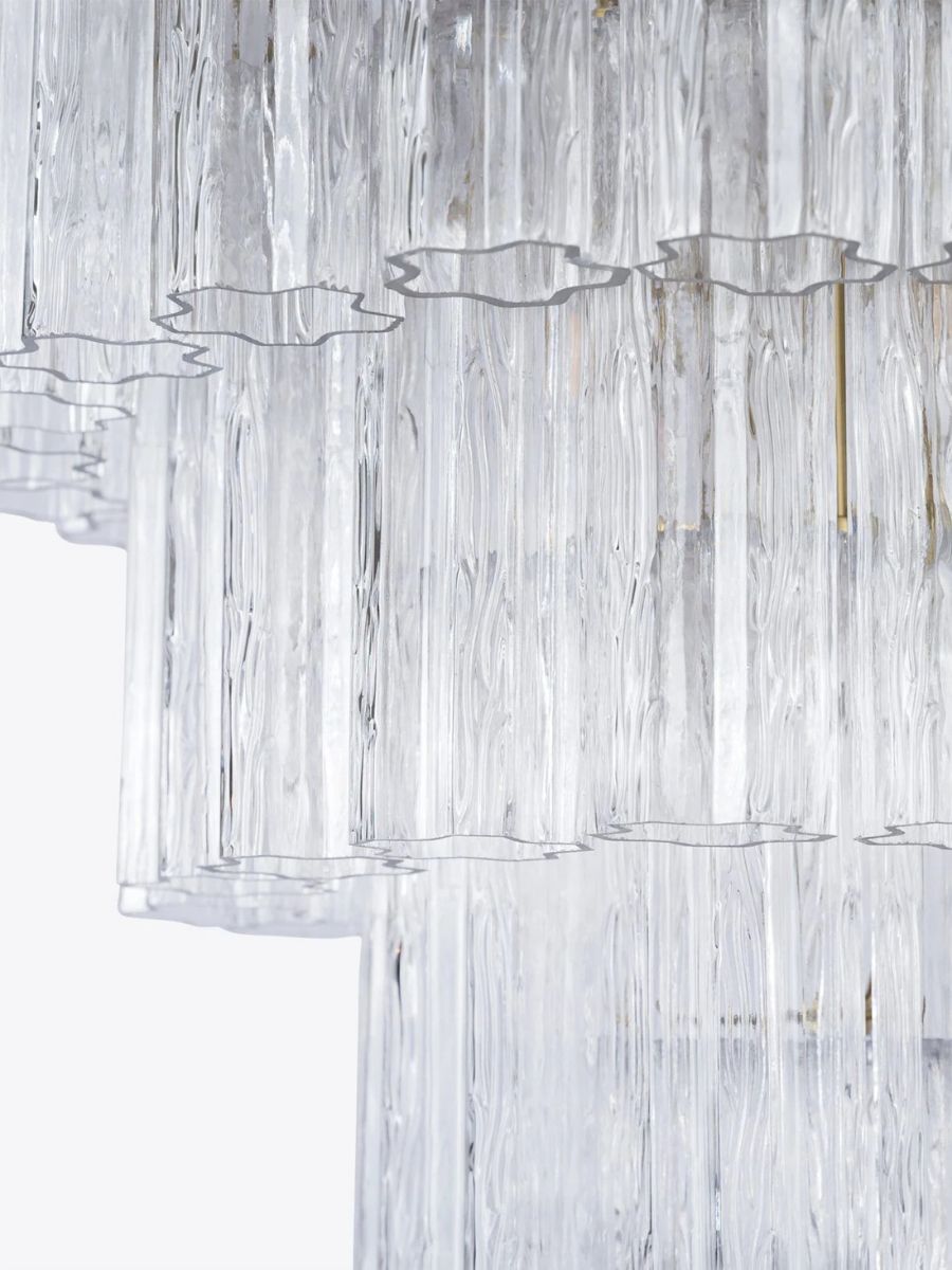 Forma 5-Layer Clear Glass Chandelier