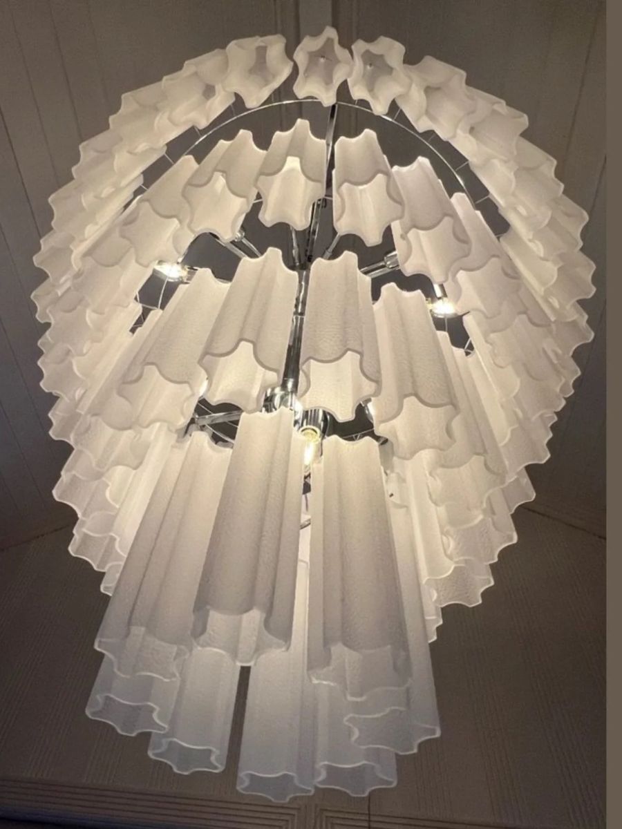 White Forma 78 Chandelier