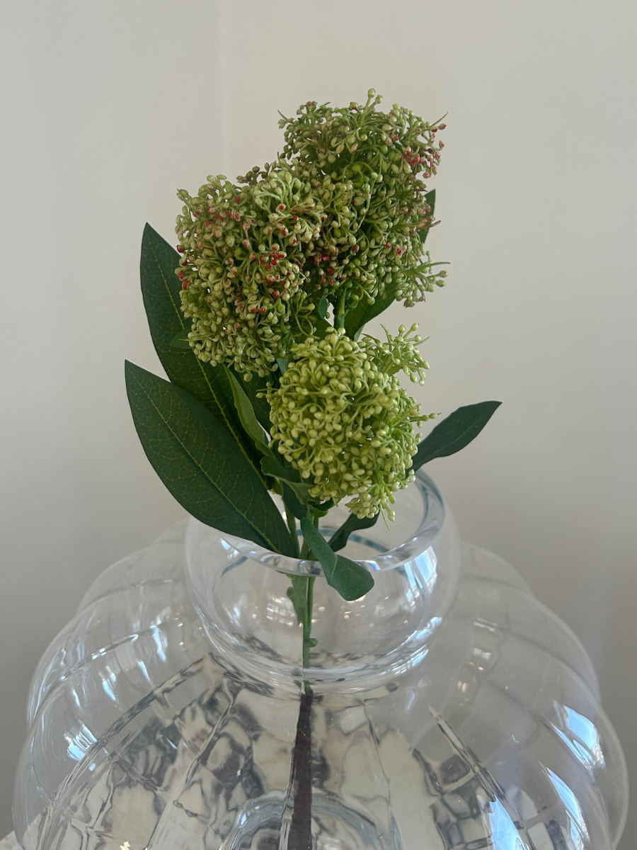 Emerald Skimmia Berry Branch