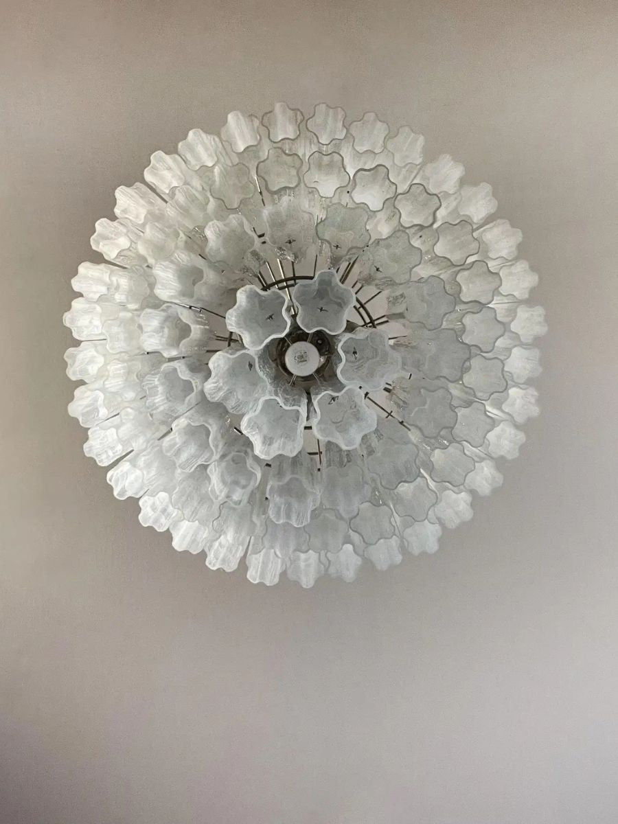 White Alabaster Forma 78 Chandelier