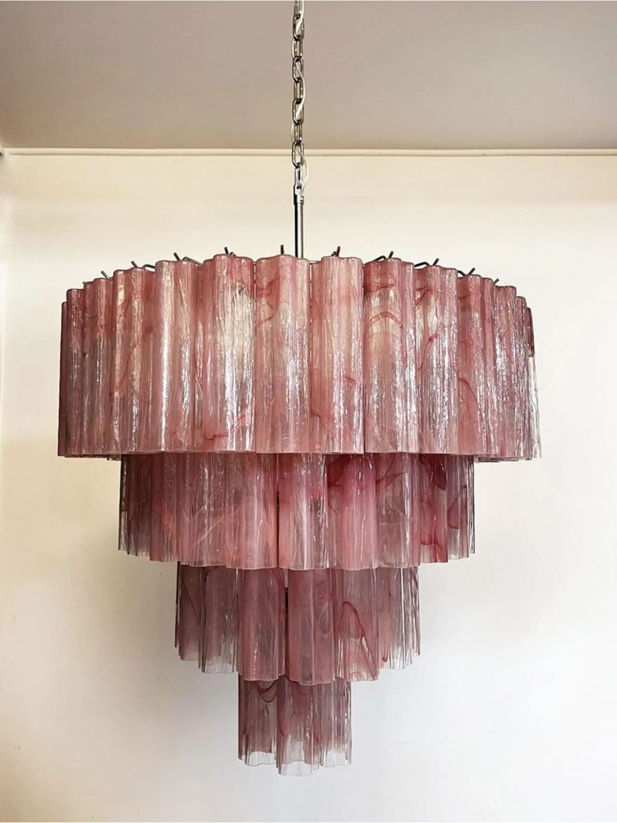 Pink Alabaster Forma 78 Chandelier