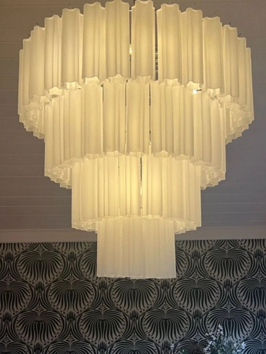 White Forma 78 Chandelier