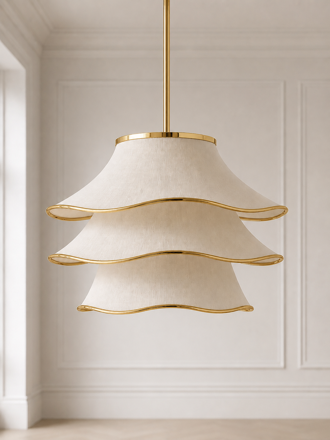 Lumière Linen Chandelier
