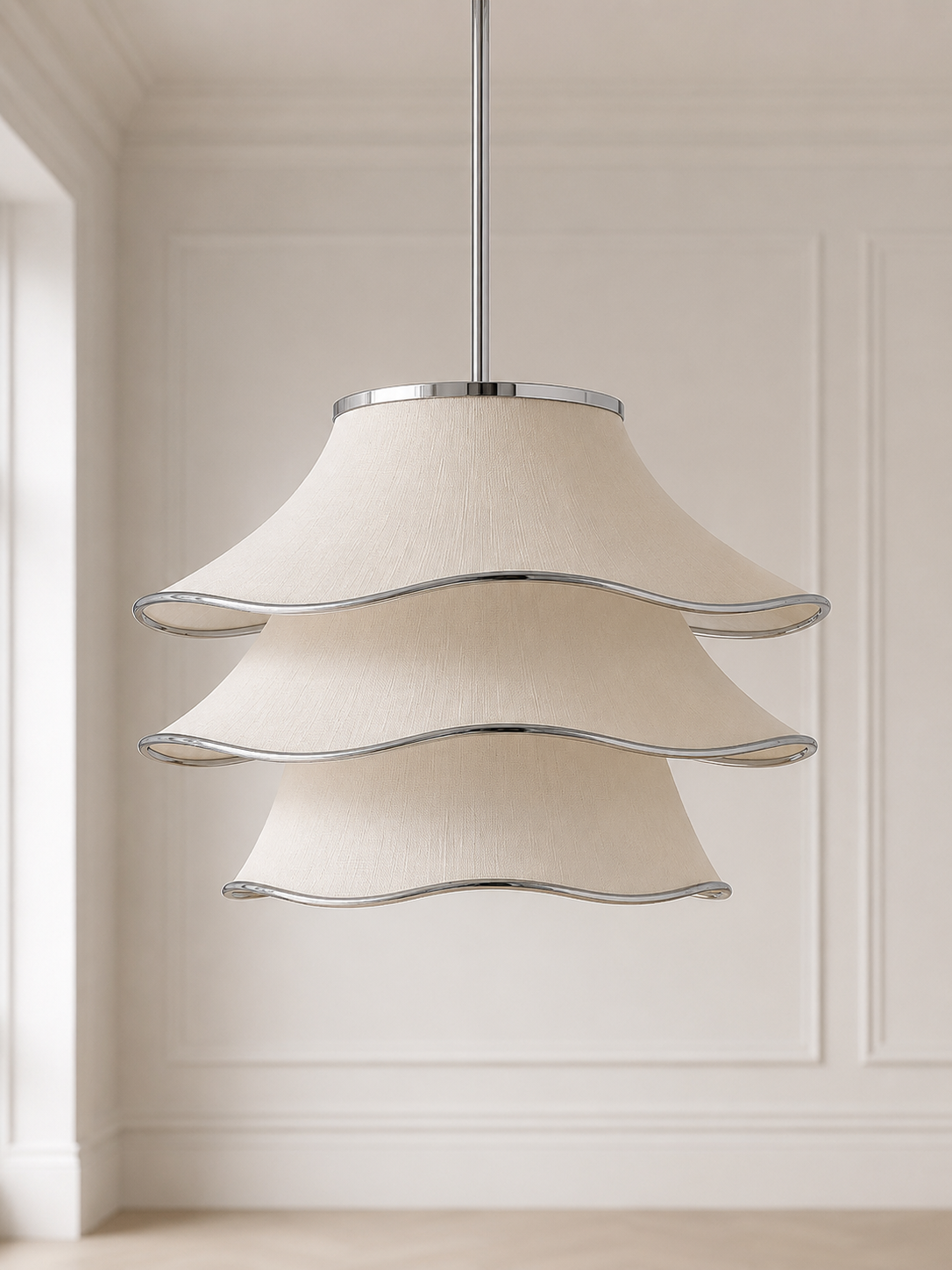 Lumière Linen Chandelier
