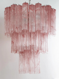 Murano Pink Alabaster Tronchi Chandelier Ø65