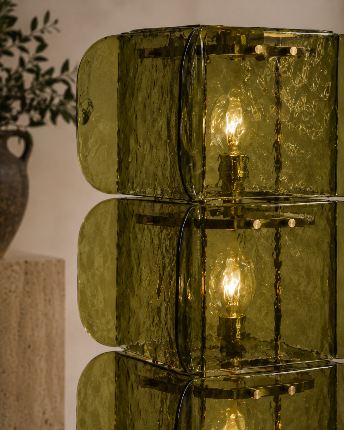 Noomi Olive Arco Floor Lamp