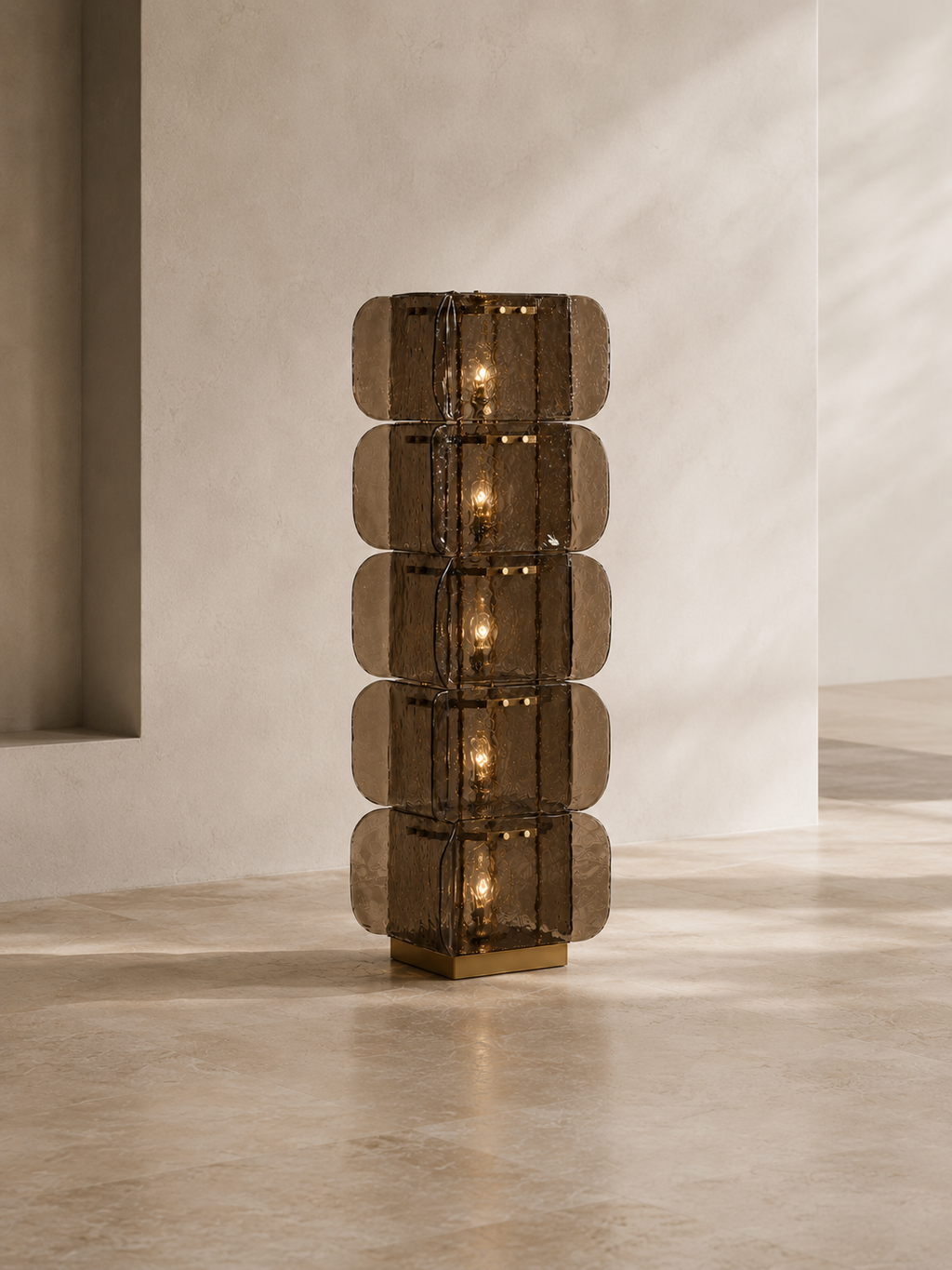 Noomi Smoke Arco Floor Lamp