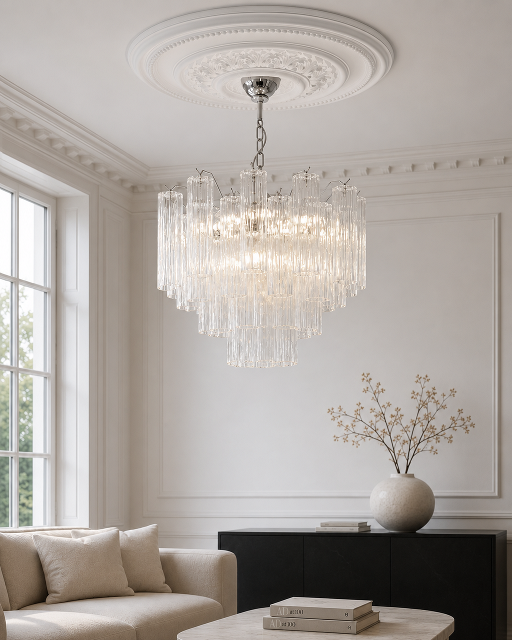 Clear Forma 36 Chandelier