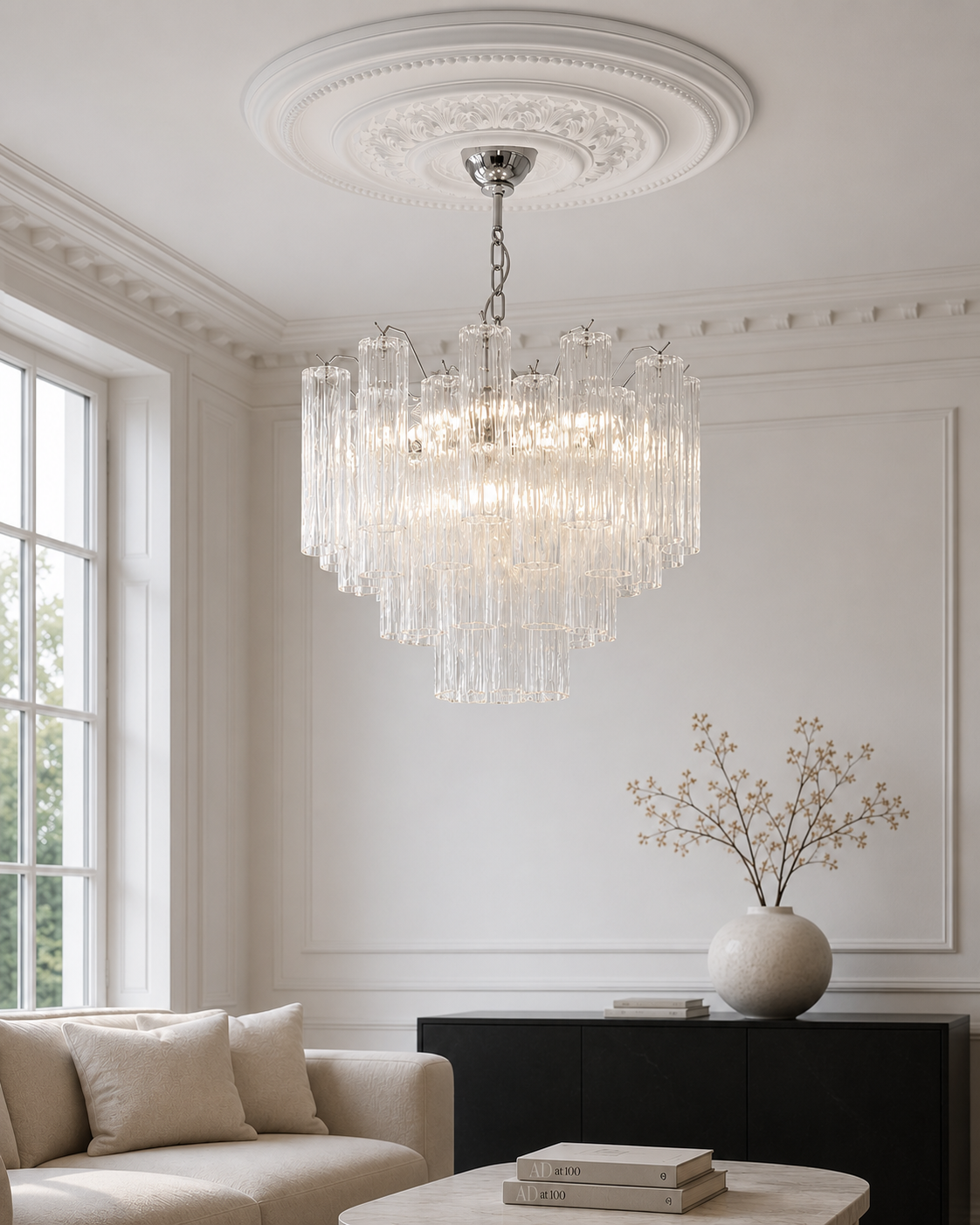 Clear Forma 36 Chandelier