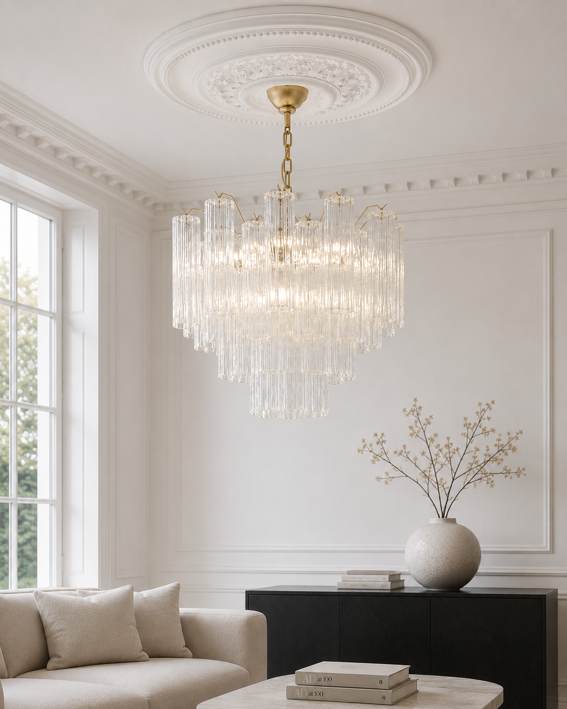 Clear Forma 36 Chandelier
