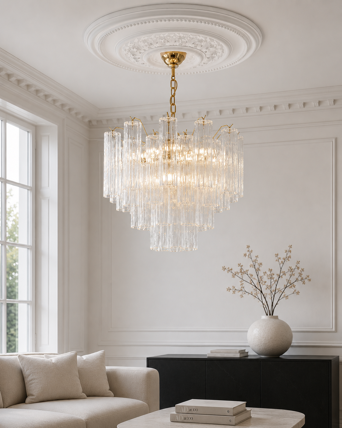 Clear Forma 36 Chandelier