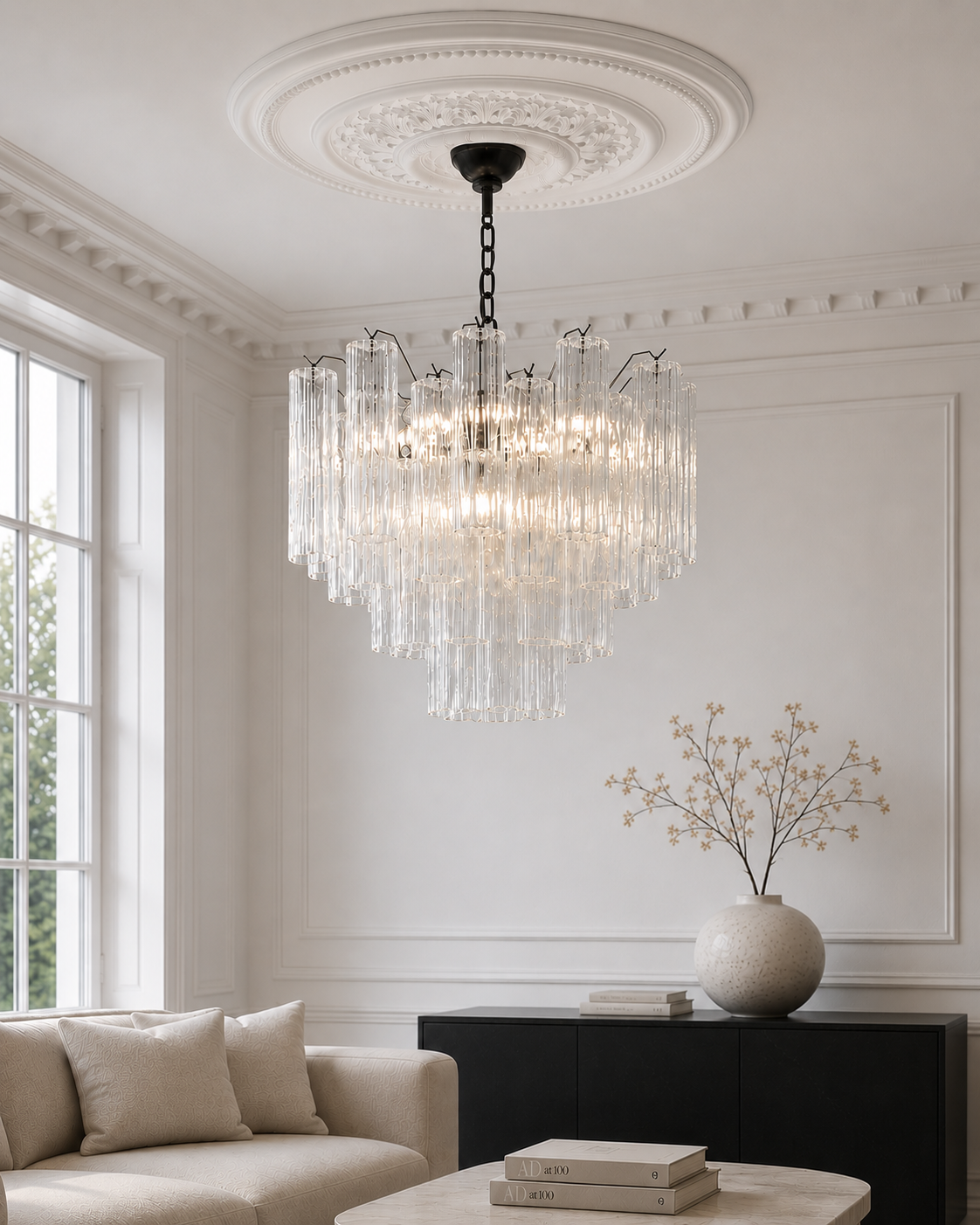 Clear Forma 36 Chandelier