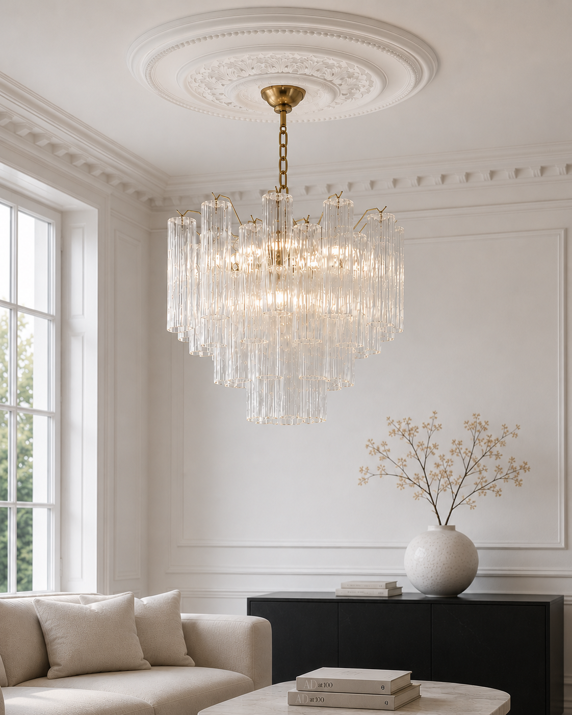 Clear Forma 36 Chandelier