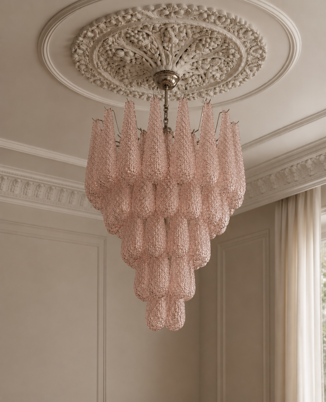 Drop 52 Blush Chandelier