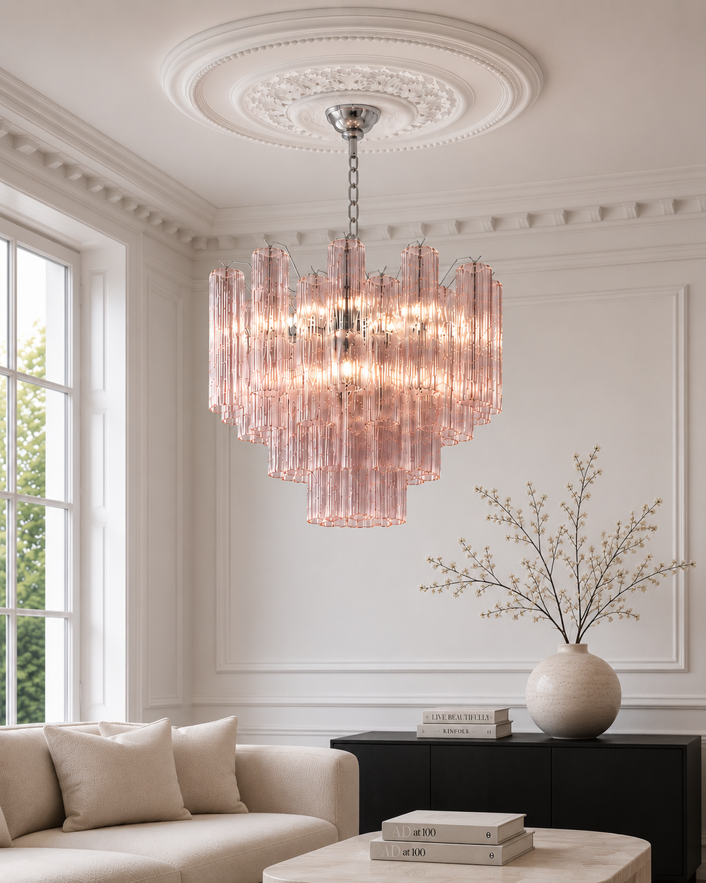 Blush Forma 36 Chandelier