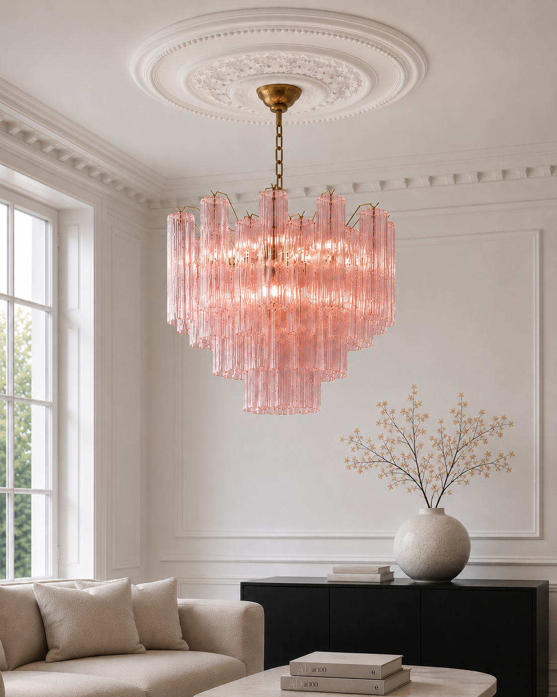 Blush Forma 36 Chandelier