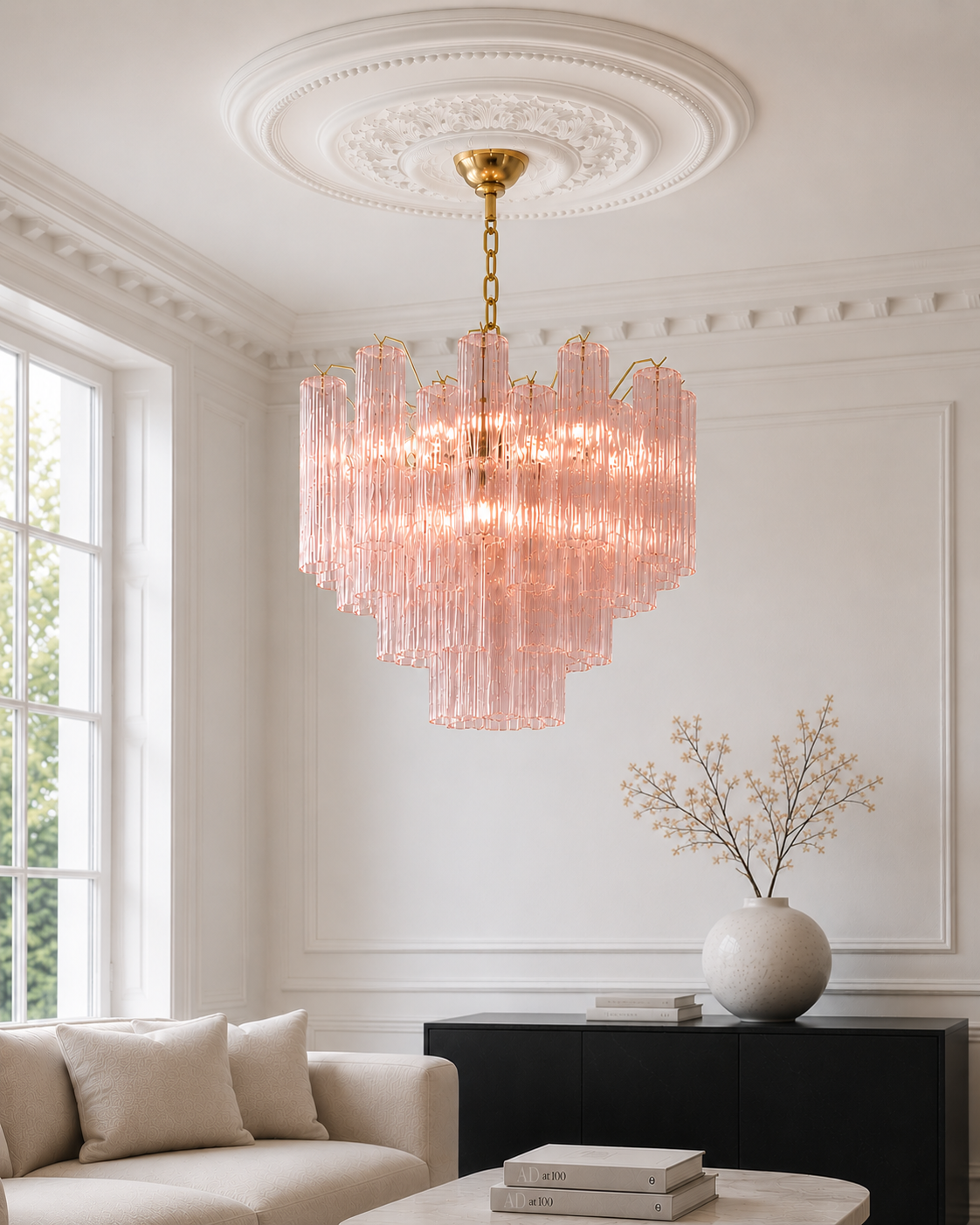 Blush Forma 36 Chandelier