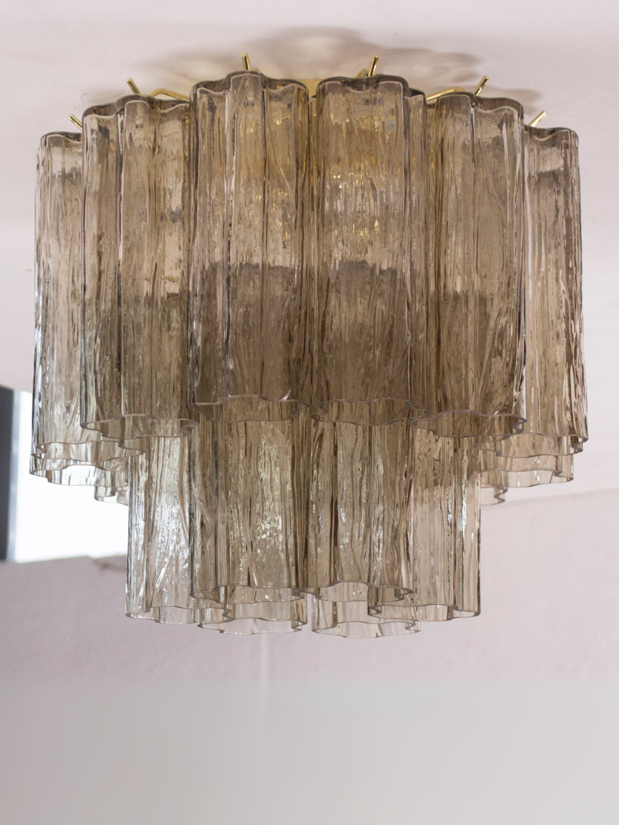 Murano Fume Tronchi Ceiling Lamp