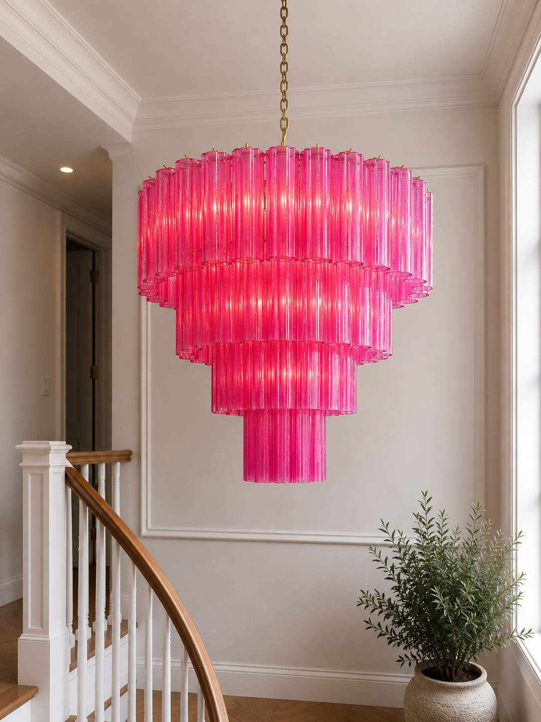 Forma 78 Chandelier – Electric Rose Chandelier