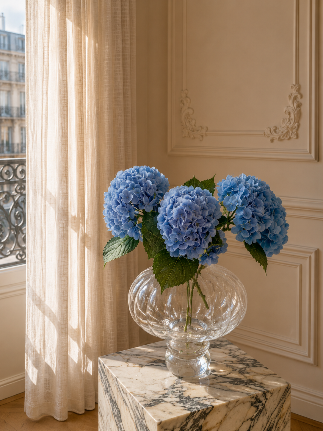 Sky Blue Hydrangea Bouquet
