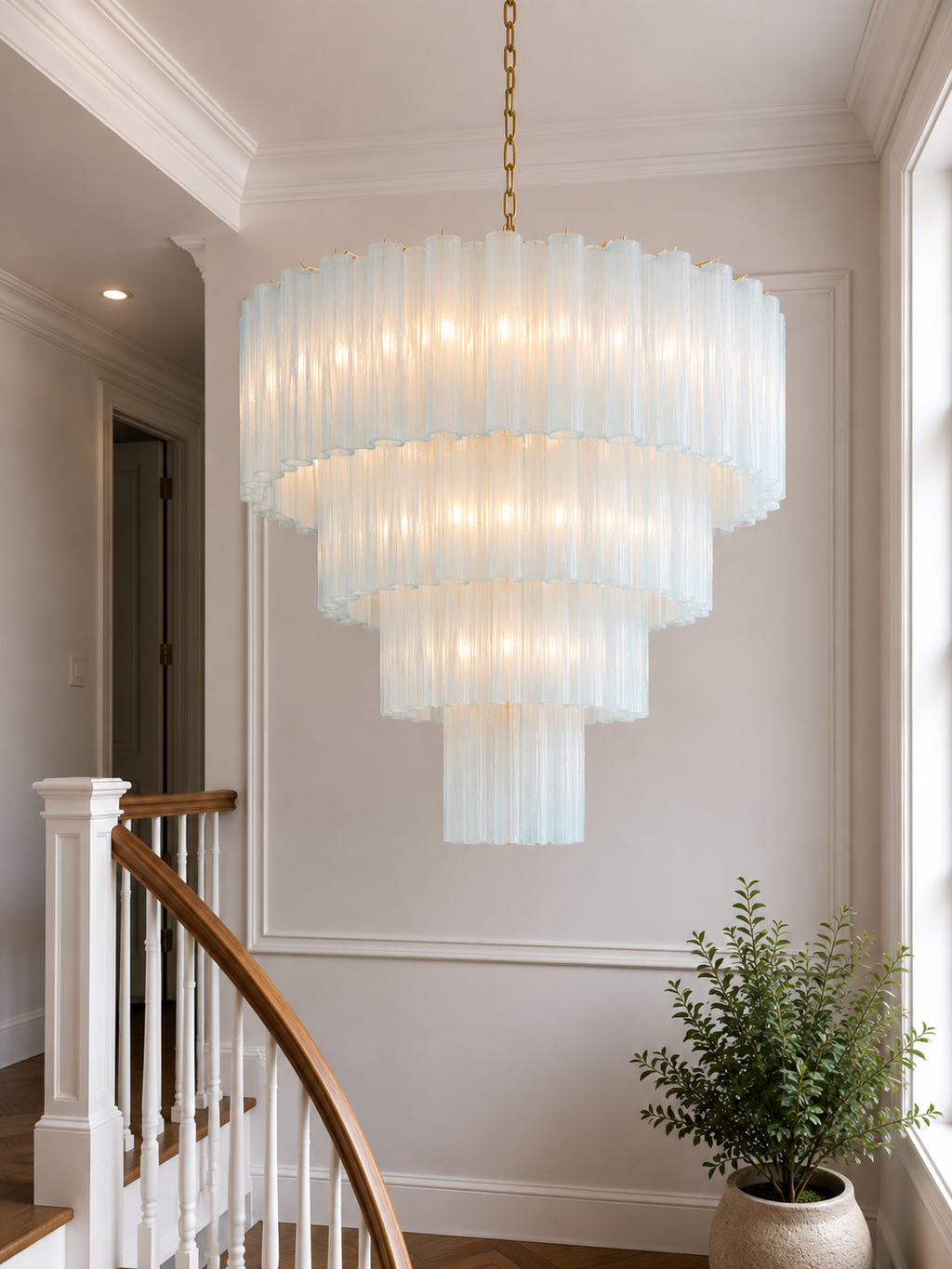 Opale Luce 4-layer Chandelier