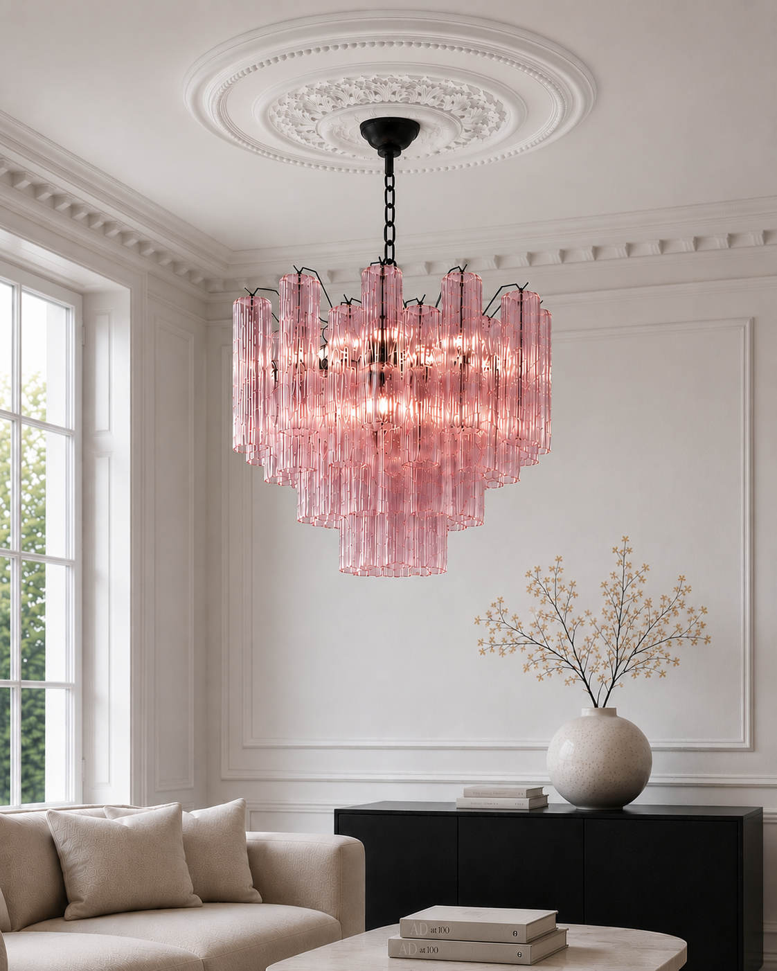 Blush Forma 36 Chandelier