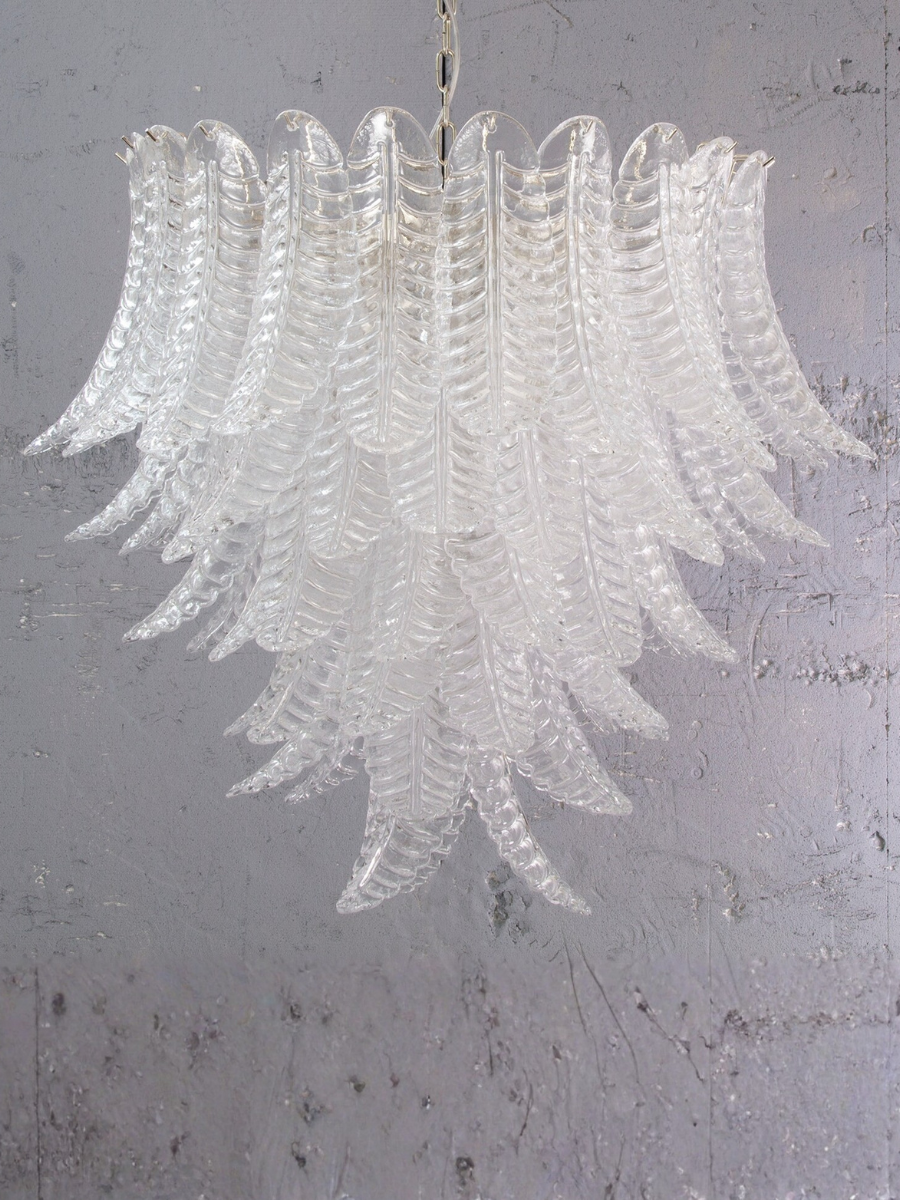 Murano Foglie Chandelier Ø95 – Crystal