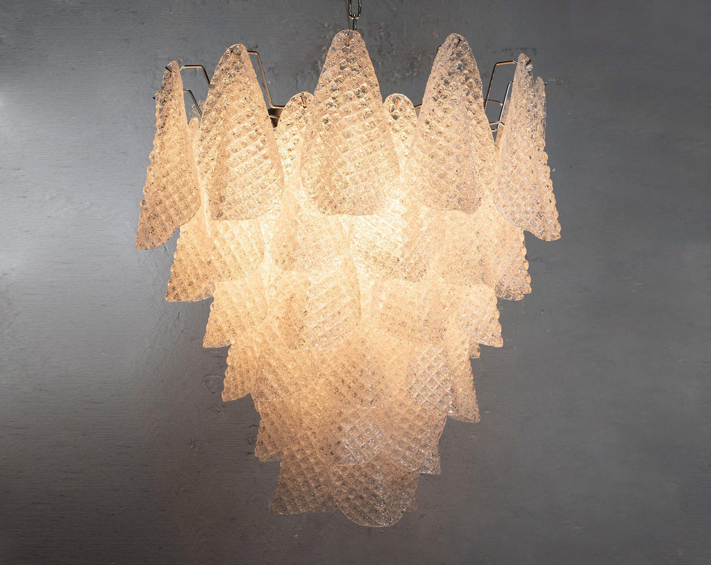 Murano Clear Drop Chandelier Ø70