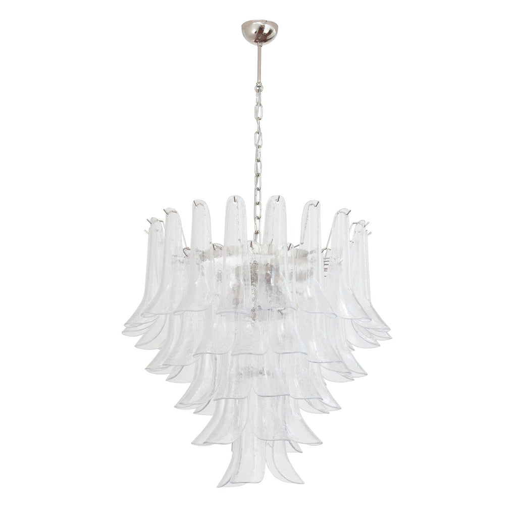 Murano Clear Petali lysekrone Ø75