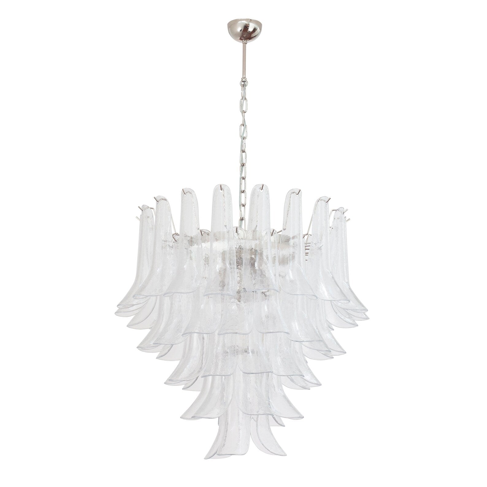 Murano Clear Petali Chandelier Ø75