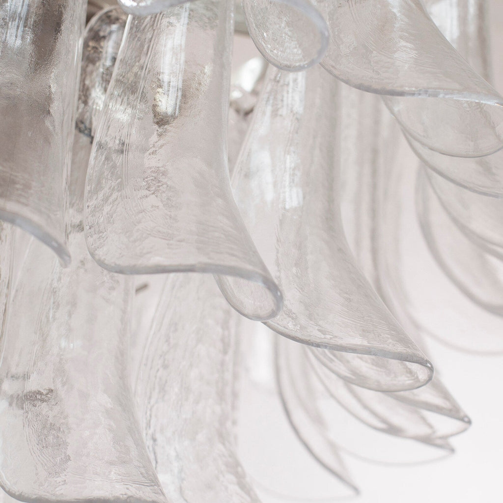 Murano Clear Petali lysekrone Ø75