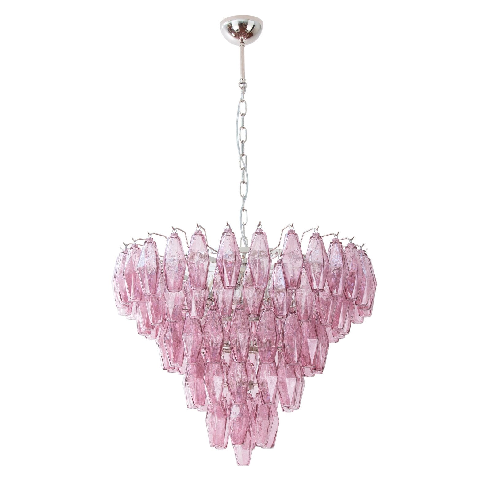 Murano Poliedri Chandelier Ø75 – Amethyst