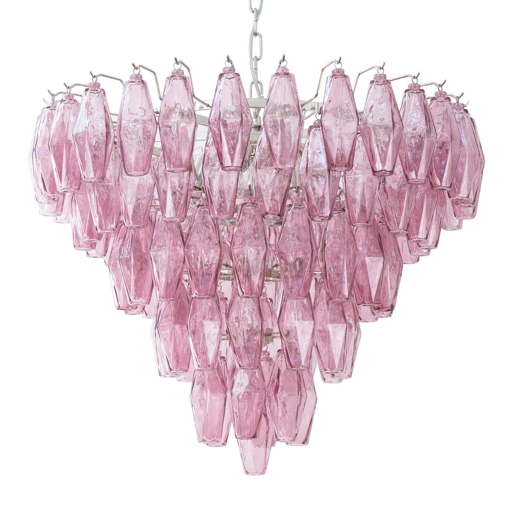 Murano Poliedri Chandelier Ø75 – Amethyst