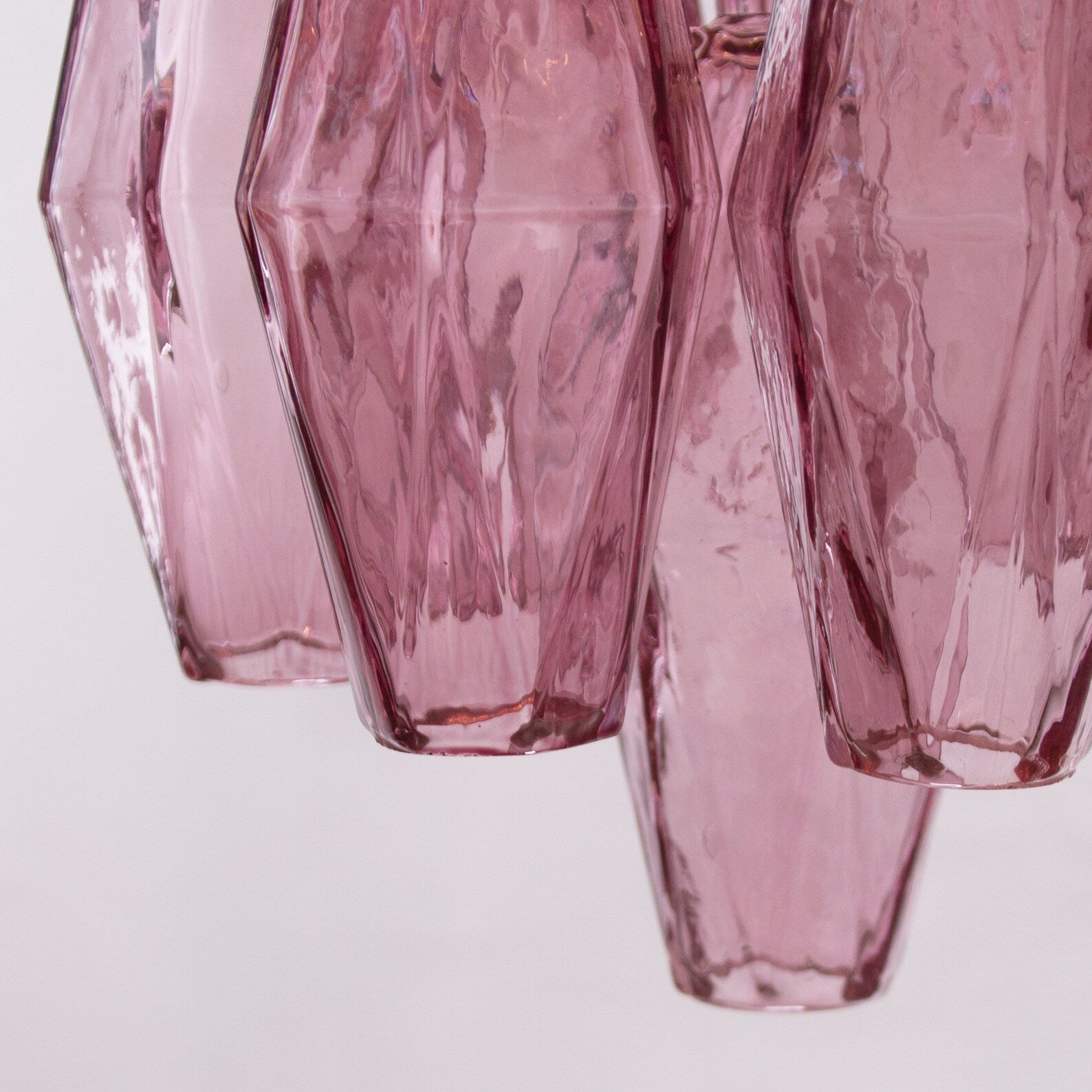 Murano Poliedri Chandelier Ø75 – Amethyst
