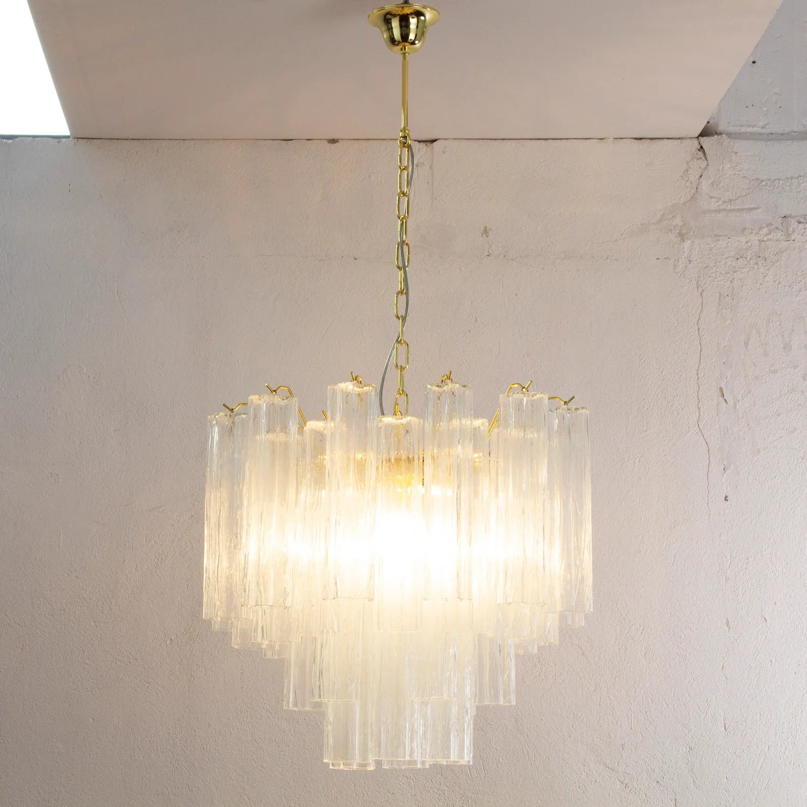 Murano Clear Tronchi Chandelier Ø58 - 36 Tubes