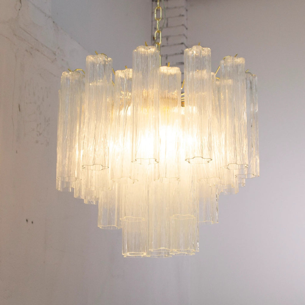 Murano Clear Tronchi Chandelier Ø58 - 36 Tubes