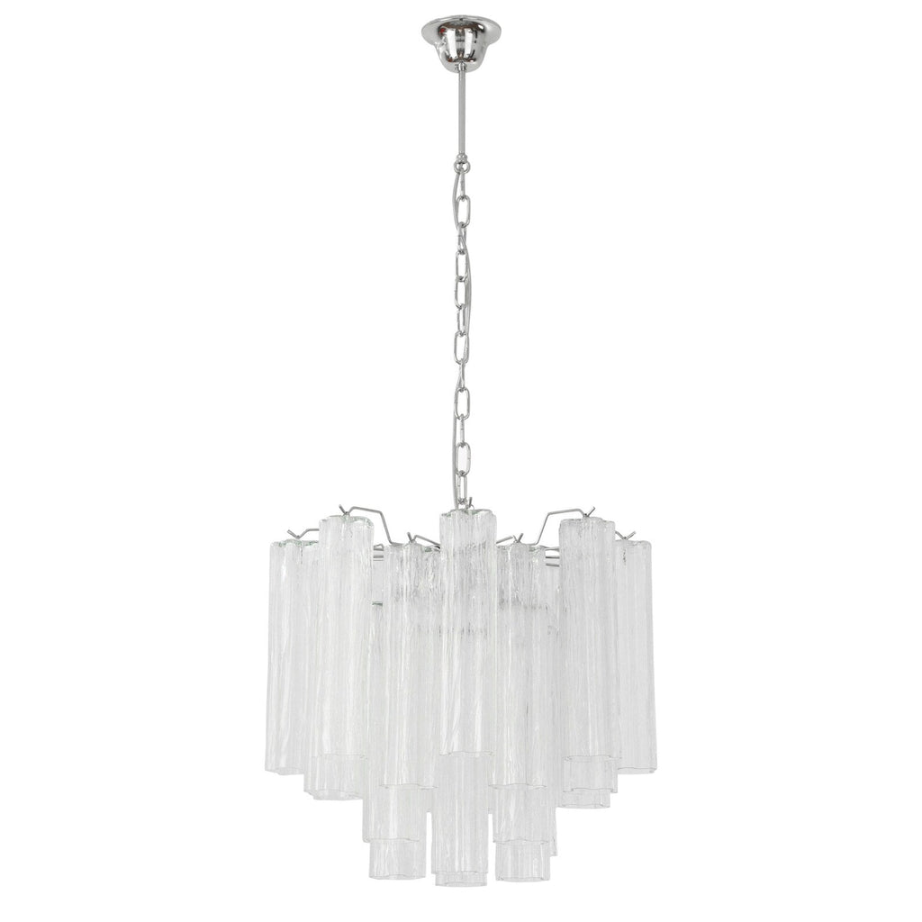 Murano Clear Tronchi Chandelier Ø53 - 24 Tubes