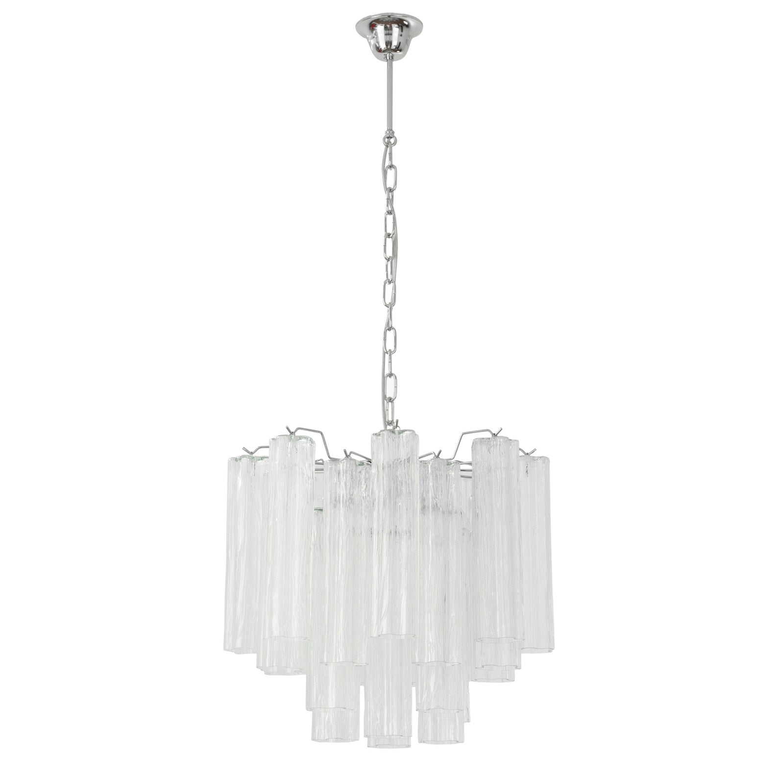 Murano Clear Tronchi Chandelier Ø53 - 24 Tubes