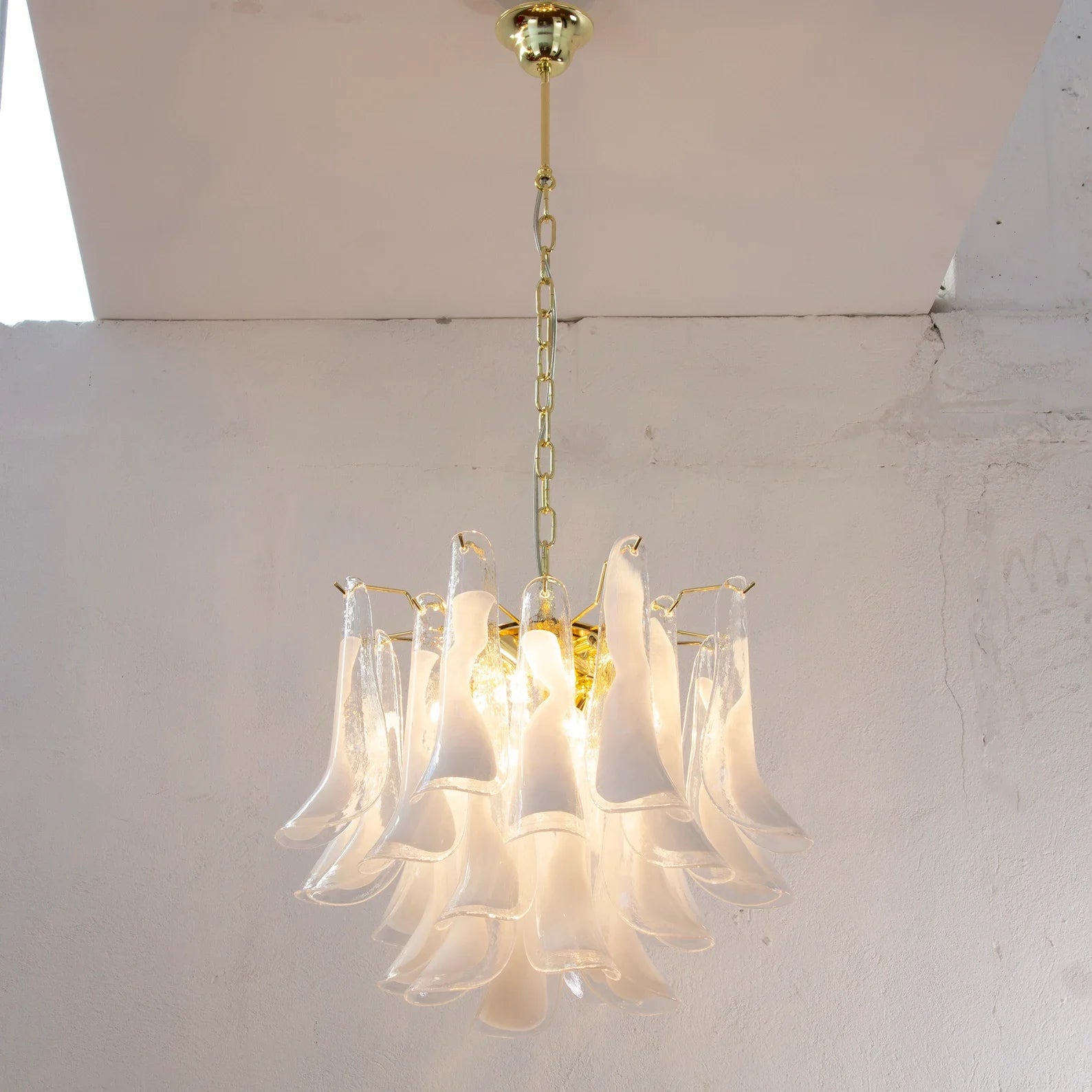 Murano Clear Petali Chandelier Ø57