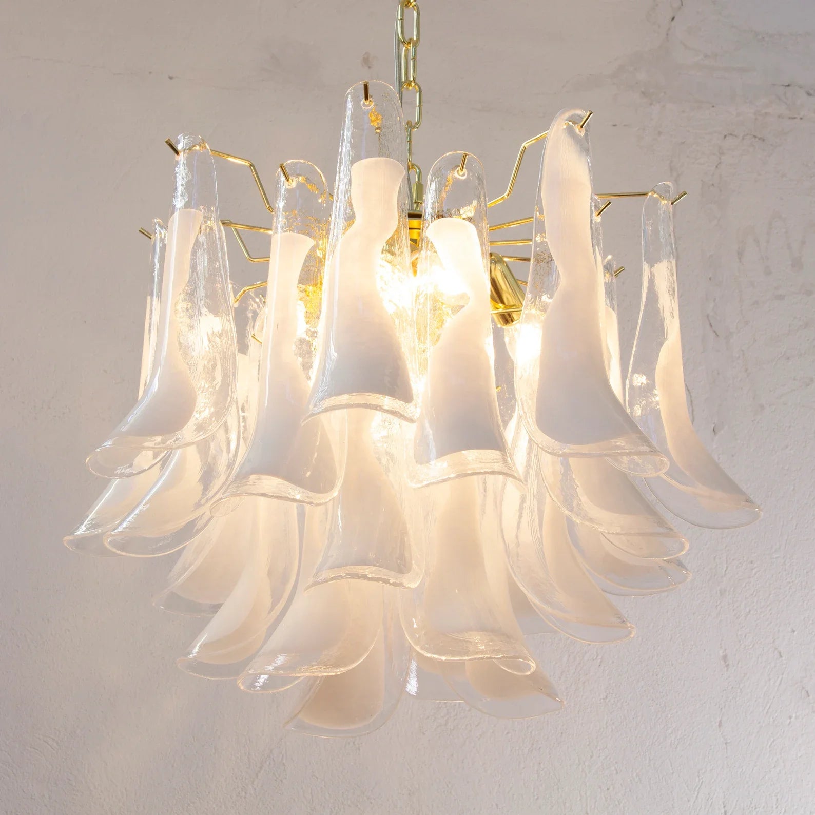 Murano Clear Petali Chandelier Ø57