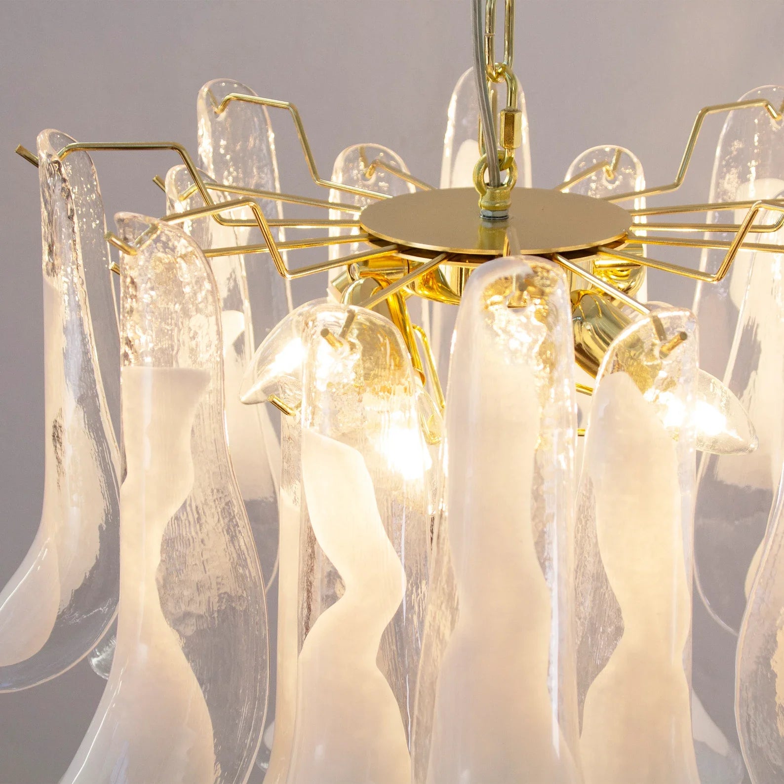 Murano Clear Petali Chandelier Ø57