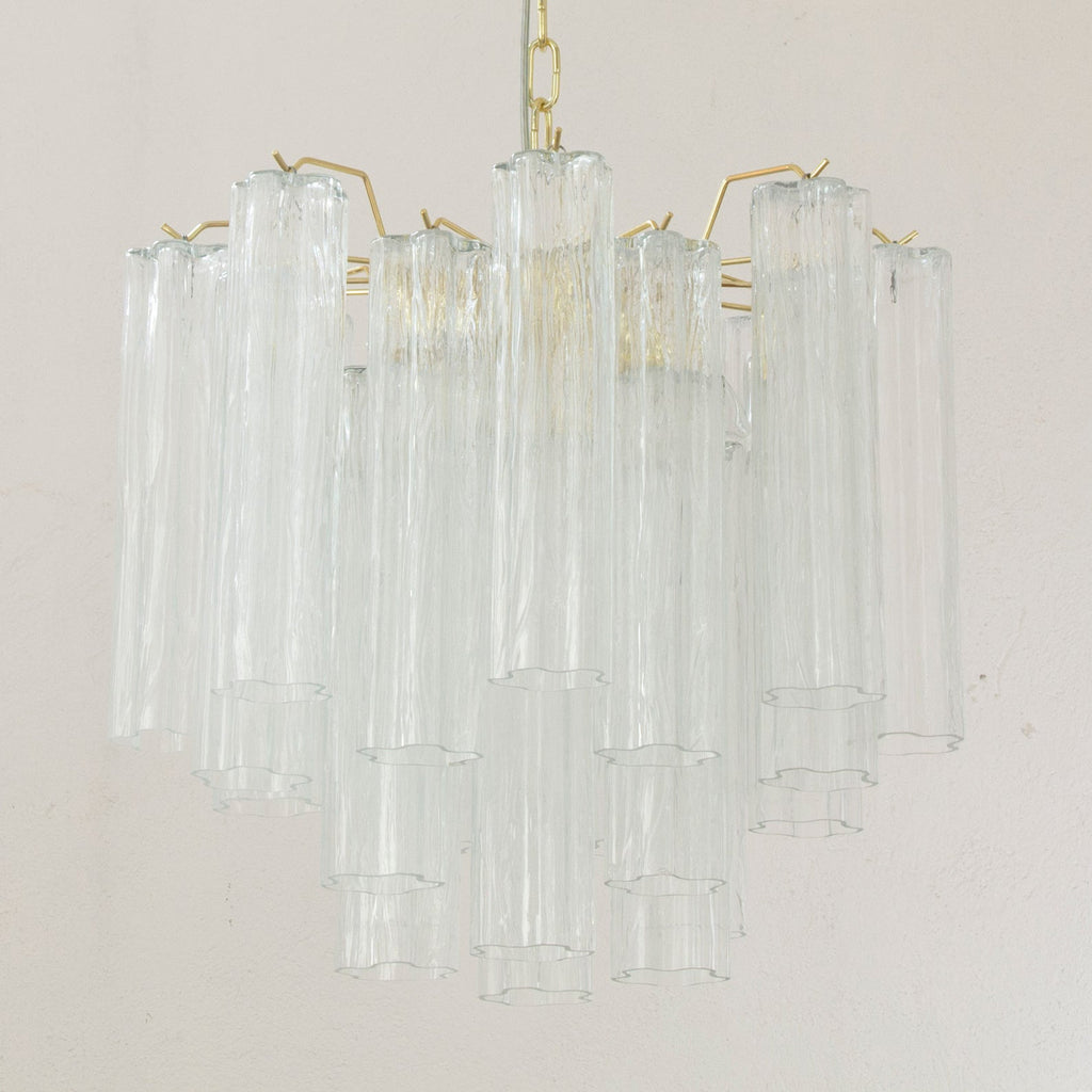 Murano Clear Tronchi Chandelier Ø53 - 24 Tubes
