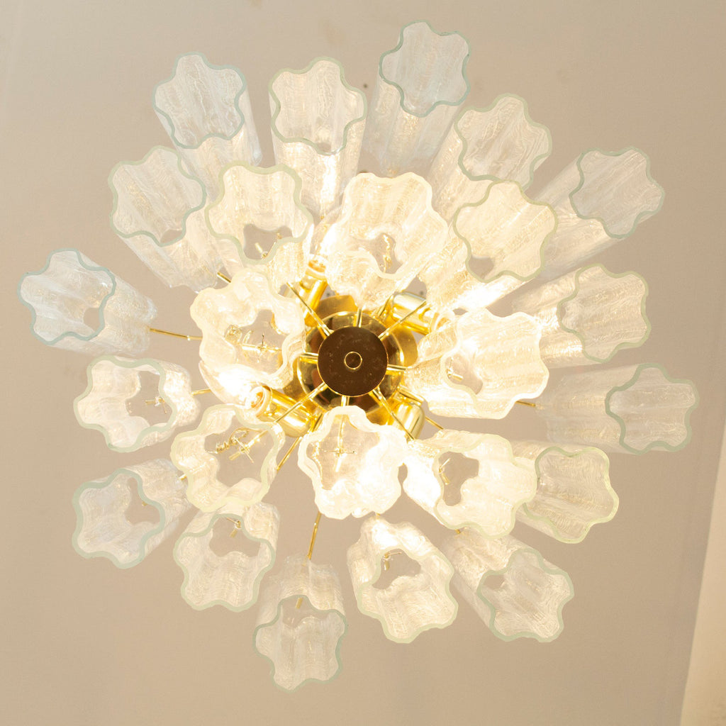 Murano Clear Tronchi Chandelier Ø53 - 24 Tubes