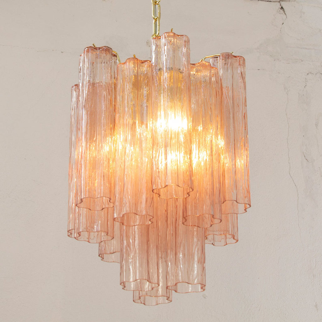 Murano Cipria Tronchi Chandelier Ø36 – 15 Tubes