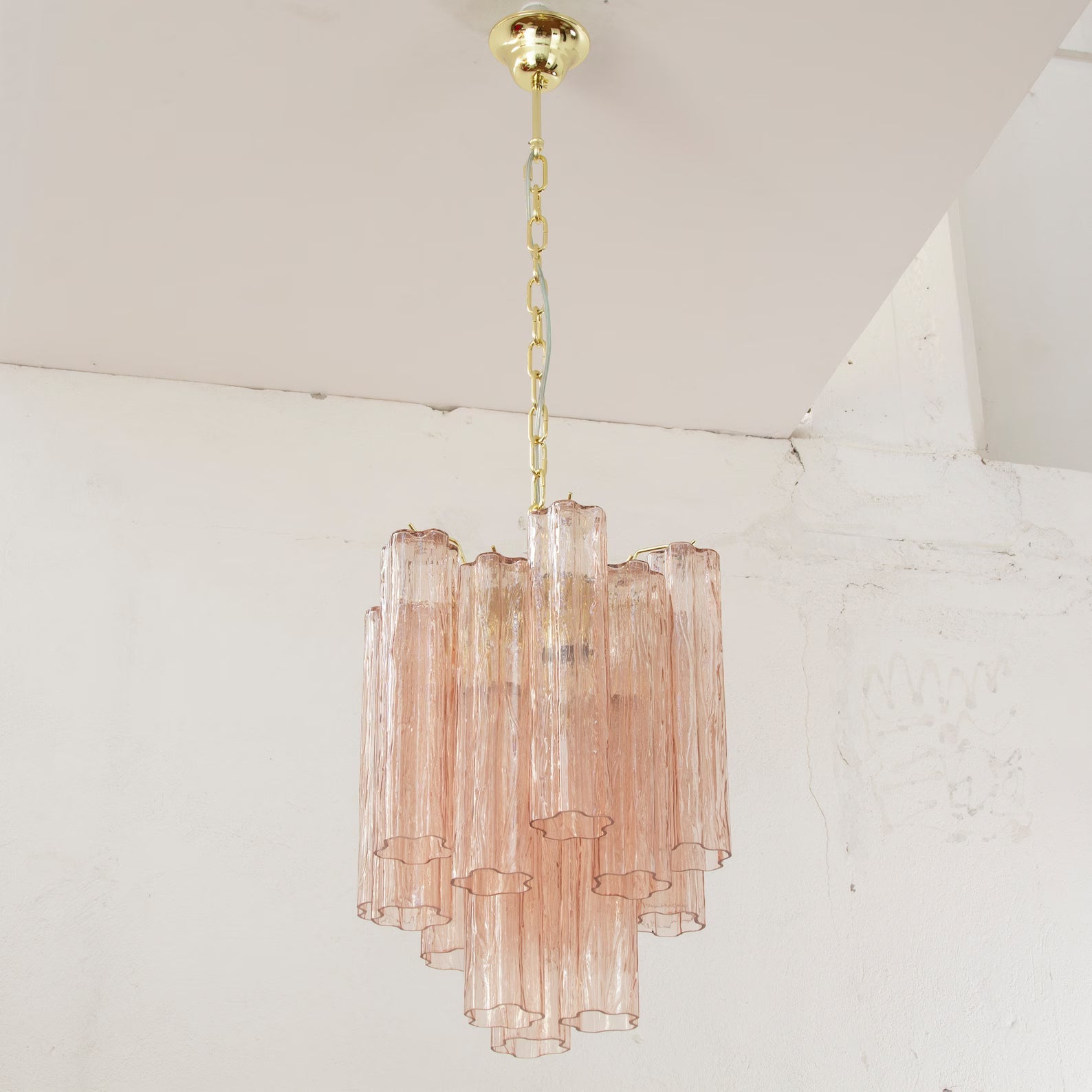 Murano Cipria Tronchi Chandelier Ø36 – 15 Tubes