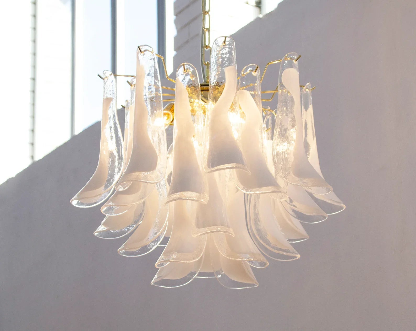 Murano Clear Petali Chandelier Ø57